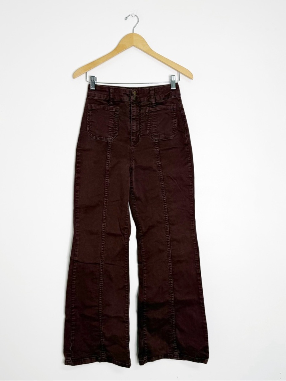 Marine Layer Wide Leg Pants Purple High Rise Size 4